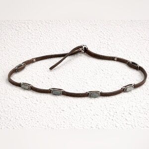 Vintage Leather Western Concho Belt 34-38”